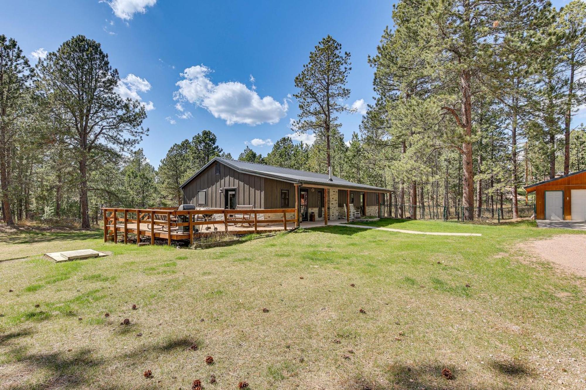 Private Black Hills Home With Corral Horses Welcome Custer Bagian luar foto